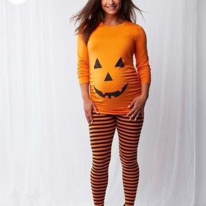 Motherhood maternity pumpkin outfit